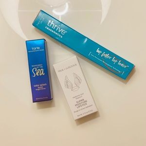 Thrive, Tarte & True + Luscious Lip Trio